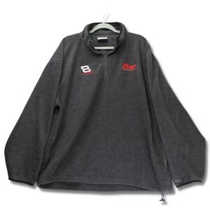 Vintage Y2K Dale Earnhardt Jr #8 Bud Racing Fleece Mens XL Gray Good